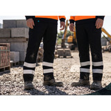 Supertouch System Eco Work 4-Way Stretch Reflex Trousers Black SYS887