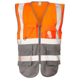 Supertouch Hi-Vis 2 Tone Executive Vest Orange