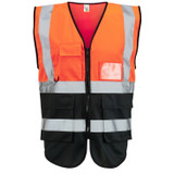 Supertouch Hi-Vis 2 Tone Executive Vest Orange