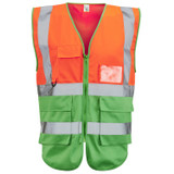 Supertouch Hi-Vis 2 Tone Executive Vest Orange