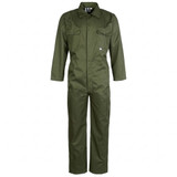 Fort Stud Front Boilersuit Olive Green 344 