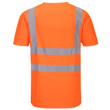 Portwest Hi-Vis Cotton Comfort Mesh Insert T-Shirt S179 Orange