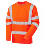 Supertouch Hi Vis Crew Neck Sweatshirt Orange 56881-7