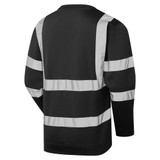 Supertouch Hi Vis Crew Neck Sweatshirt Black 39571-7