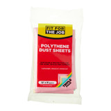 Fit For The Job 3pk 12' x 9' Coloured Polythene Dust Sheets FFJPDSP3