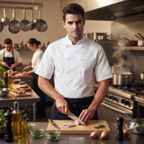 Chef's Jacket Unisex Short Sleeve CCJ1 