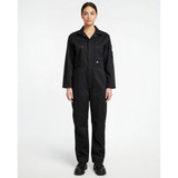 Ladies Zip Front Boiler Suit in Black