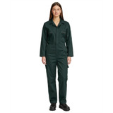Ladies Zip Front Boiler Suit in Spruce Green
