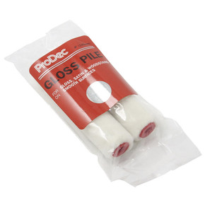 PRRE037 ProDec 2 Pack 4 Inch Gloss Pile Mini Paint Rollers