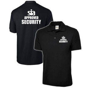 SIA Security Polo Black