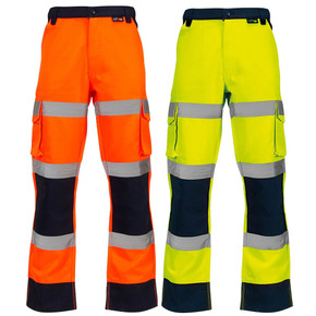 Supertouch Hi-Vis 2 Tone 3 Band Combat Trousers