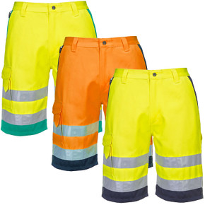 Portwest Hi-Vis Lightweight Polycotton Shorts