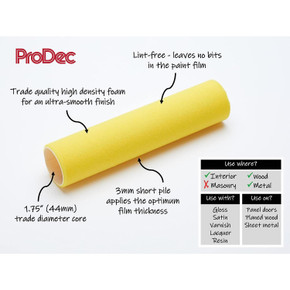 6 x ProDec Foam Cage Paint Roller Sleeve 9" | 1.75" Core