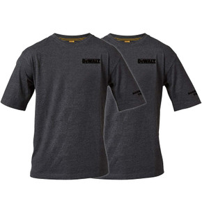 2 x Dewalt Typhoon Grey T-Shirt