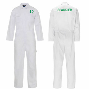 Personalised Caddie Uniform Golf Boilersuit White