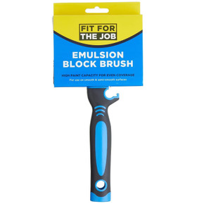 Fit For The Job Block Brush 4 inch Large Capacity for Emulsion Paint
