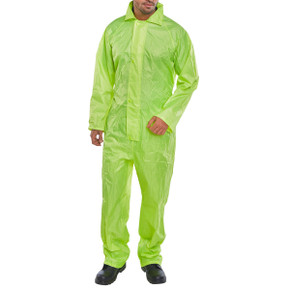 B-Dri Waterproof Coverall Boiler Suit Yellow