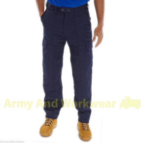 Super Click Workwear Drivers Trousers Heavy Duty Mens Workwear Multi Pocket Pant