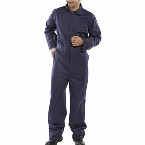 Cotton Drill Click Mens Boilersuit Coverall Overalls Workwear Painters Decorator