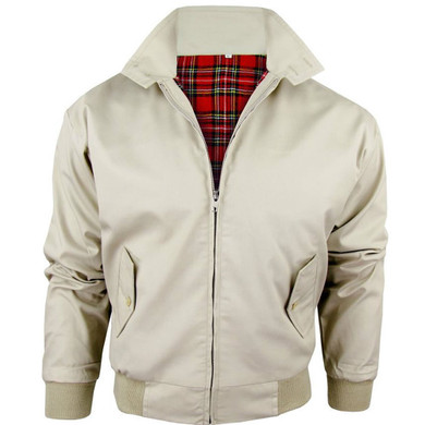 Classic British Harrington Jacket Beige