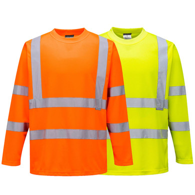 Portwest Hi-Vis T-Shirt Long Sleeve