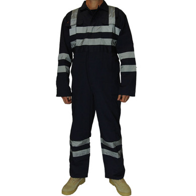 Hi Viz Boiler Suit Navy Blue