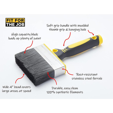 Fit For The Job 4 inch Block Brush