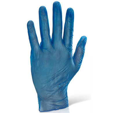 VDGPFB 1000 x Click 2000 Vinyl Disposable Gloves Blue
