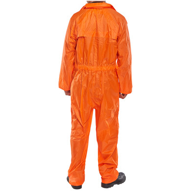 Beeswift Waterproof Coverall Boiler Suit Orange