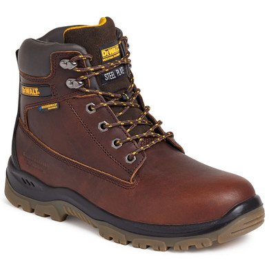 DeWalt Titanium Mens Safety Lace Up Leather Boots Wide Fit Steel Toe Cap Midsole