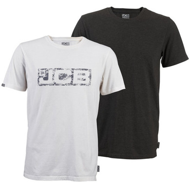 JCB tshirt white and grey pack of 2