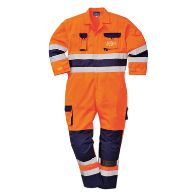 PORTWEST HI VIS COVERALL TX55