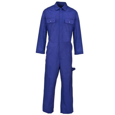 Adults Royal Blue Coverall Boiler Suit