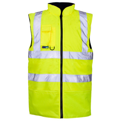 Supertouch Reversible Fleece Lined Bodywarmer Yellow