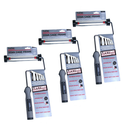 3 x ProDec Advance 9" x 1.75" Titan No Break Roller Frame ARFR001