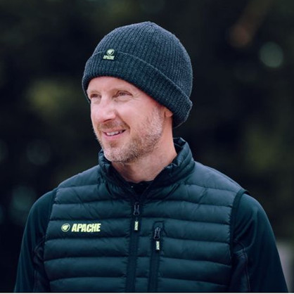 Apache Dawson Knitted Beanie Hat Grey