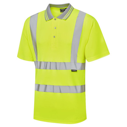 Supertouch Hi Vis Bird Eye Polo Shirt Yellow 39E41-7