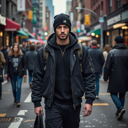 Tough Gear Frost Circular Patch Beanie