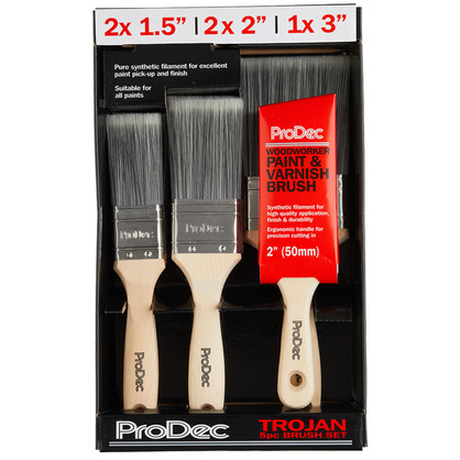 Prodec Trojan 6pc Paint Brush Set PBPT056
