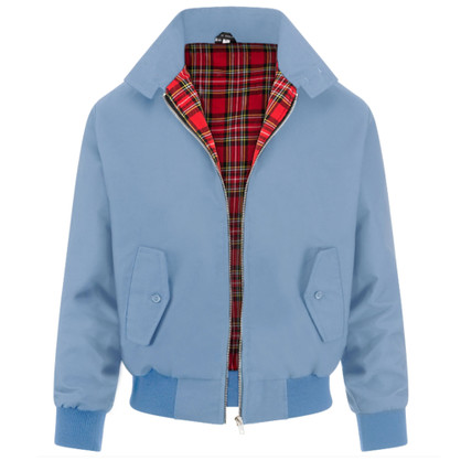 Classic British Harrington Jacket Light Blue