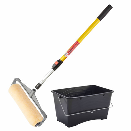 Prodec Kansas 12" Double Arm Extra Long Pile Polyester Rough Surfaces Skuttle Kit