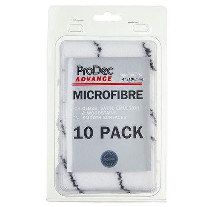 ProDec Advance ARRE021 Medium Pile Microfibre 4" Mini Rollers 10 pk
