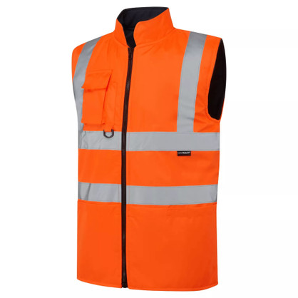 Supertouch Reversible Fleece Lined Bodywarmer Orange