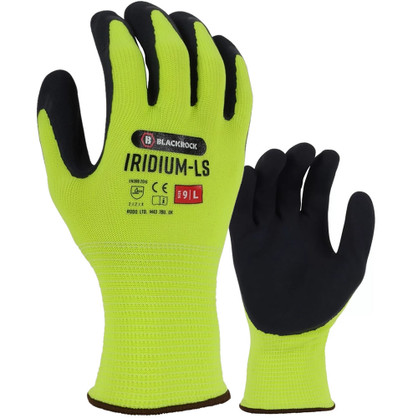 Blackrock Iridium Work Glove Yellow BRG201 