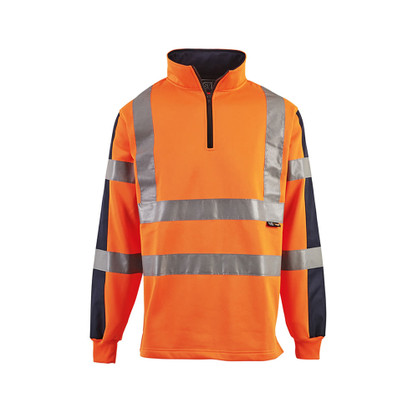 Supertouch Hi Vis 2 Tone Orange Rugby Shirt