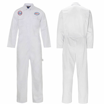 Personalised Embroidered Esso Boilersuit Gas Petrol Station White Personalised Embroidered Esso Boilersuit Gas Petrol Station White