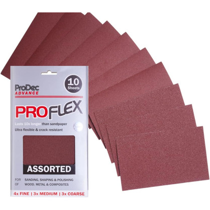 ProDec Advance ProFlex 10-pk Sanding Sheets Assorted PAPFS10A ProDec Advance ProFlex 10-pk Sanding Sheets Assorted PAPFS10A