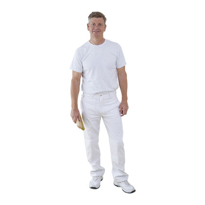 Fit For The Job 100% Cotton Drill Painter's Trousers White Fit For The Job 100% Cotton Drill Painter's Trousers White