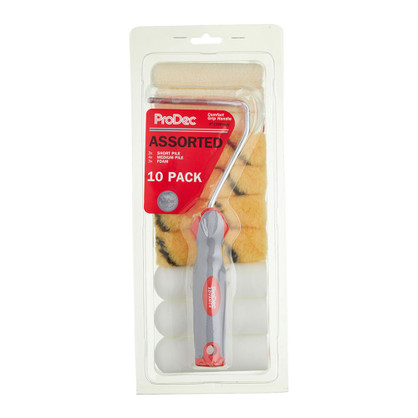 ProDec 11pc Assorted 4" Mini Rollers & Frame ProDec 11pc Assorted 4" Mini Rollers & Frame