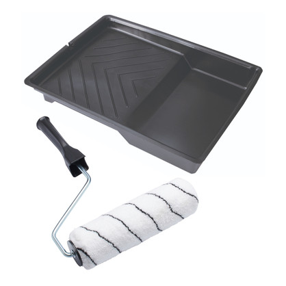 Mosley Stone 9" x 1.75" 3pc Medium Pile Microfibre Roller Set